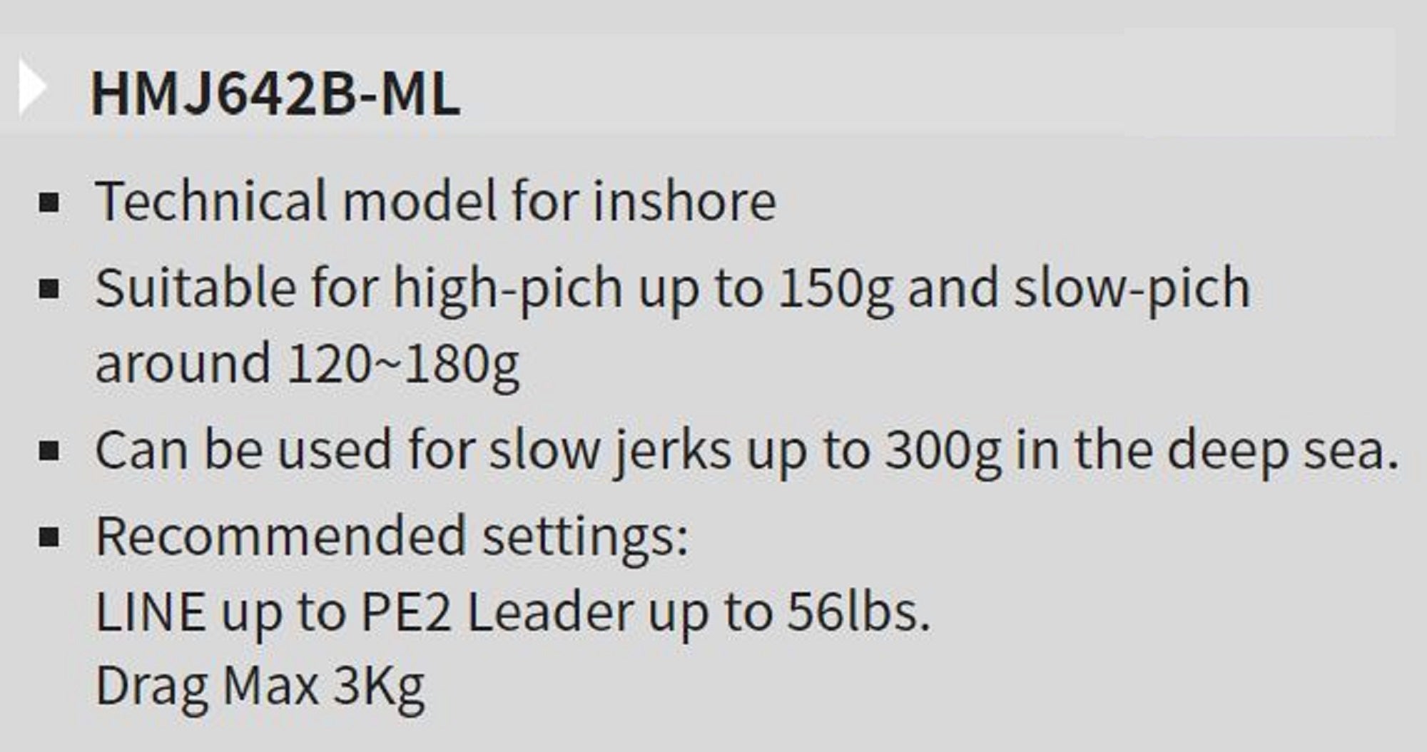 Tenryu Rod Baitcast Horizon MJ HMJ642B-ML 2 piece (3199)